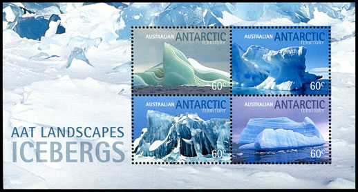 AAT Icebergs miniature sheet