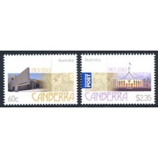 Australia: Centenary of Canberra Set of Gummed Stamps