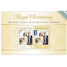 Australia: Royal Baby Christening Miniature Sheet