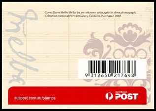 Dame Nellie Melba booklet (general barcode)