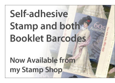 Self-adhesive stamp and booklets now available from shop.