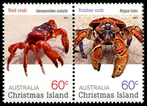 Christmas Island Crabs 60c stamps