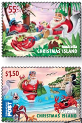 Christmas Island Christmas 2011 stamps